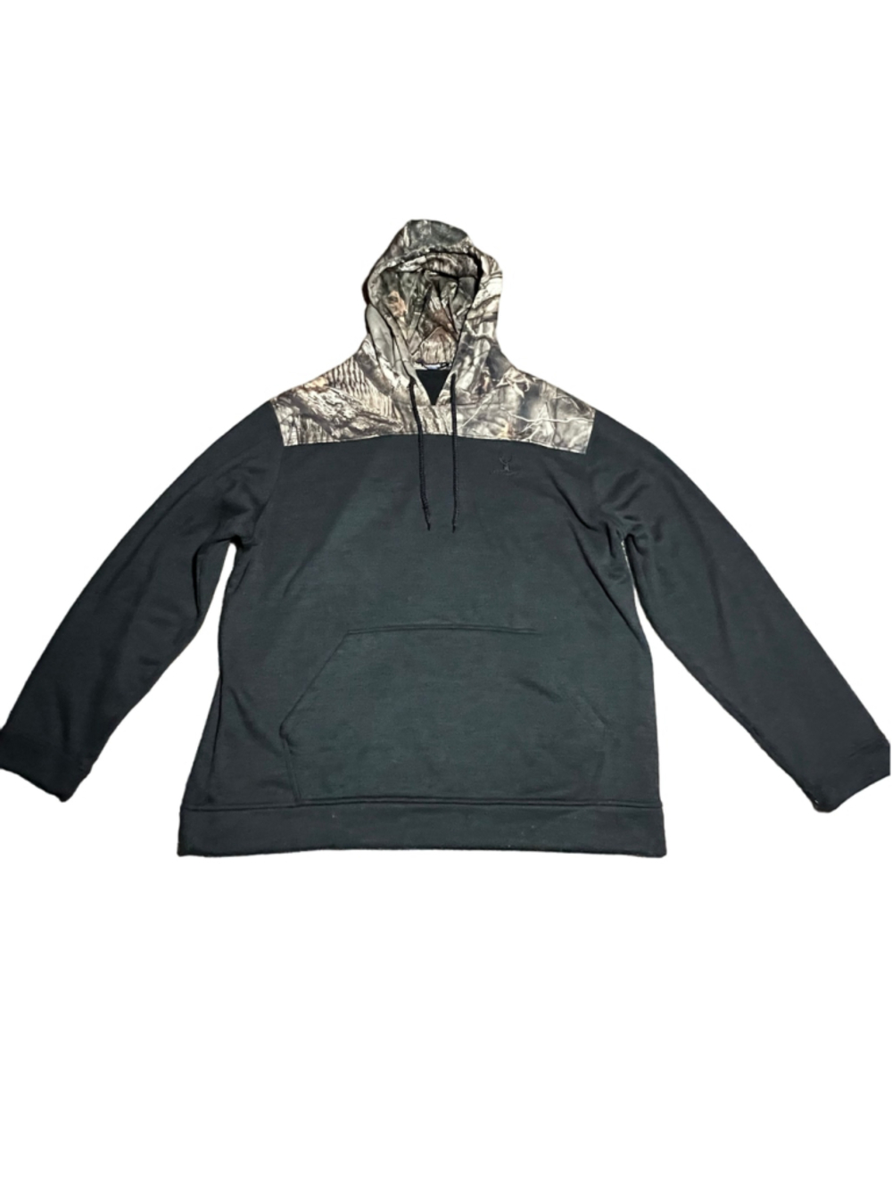 Men's Huntworth Hoodie XXL Black Camo Long Sleeve Pullover Sweatshirt